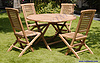 TGF 016 D  Round Folding Table D 120 & TGF 080  Hampton Folding Chair (4 pcs)