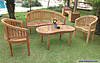 TGF 051  Peanut Table & TGF 053  Sandiego Chair (2 pcs) & TGF 026  Sandiego Bench