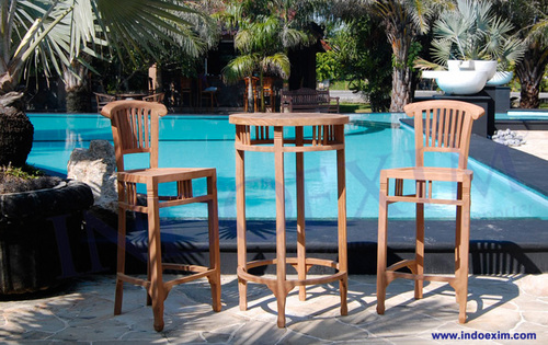 TGF 094 A  Batavia Bar Table D 60 & TGF 090  Batavia Bar Chair (2 pcs)