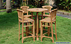 TGF 093 A  Balmoral Bar Table D 80 & TGF 090  Batavia Bar Chair (4 pcs)