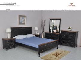 BA075 BLACK Bed Room Set