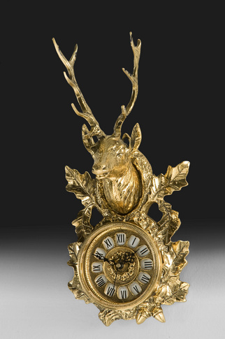 5020  Golden desktop pendulum clock