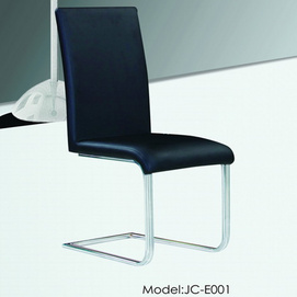 Modern wrought iron leather dining chair