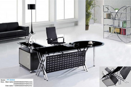 Glass office desk PT-D004