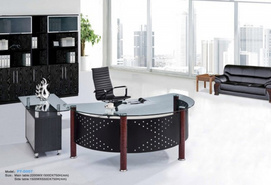 Glass office desk PT-D007