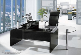 Glass office desk PT-D009