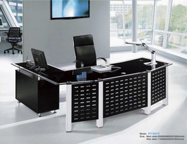 Glass office desk PT-D010