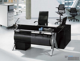 Glass office desk PT-D058