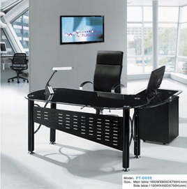 Glass office desk PT-D059