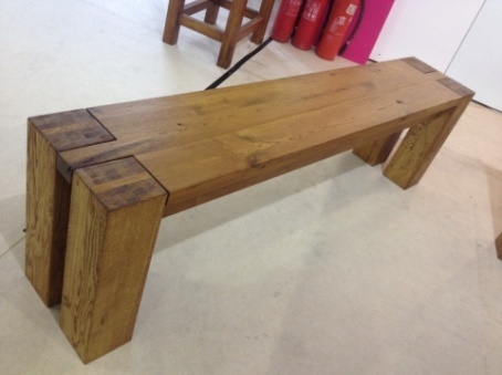 European Solid Oak Bench