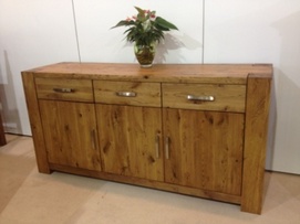 European Solid Oak Large Sideboard