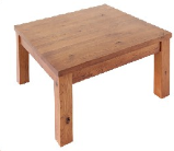 European Solid Oak Sofa Table