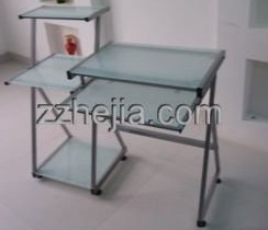 Computer desk with rack