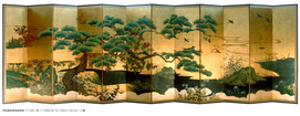 HAND PAINTED GOLD-LEAF SCREEN