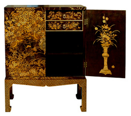 HAND PAINTED CLASSICAL GOLD-TRACED FURNITURE