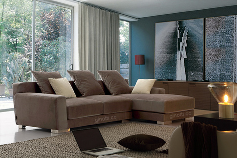 Best selling L shaped sofa corner sofa GPS6067C of Guangdong furniture sofa factory