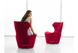 Italian design fabric chair GEC6146 Easy Chair