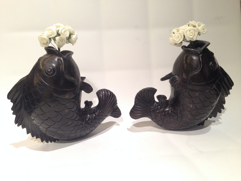 DOUBLE FISH VASE