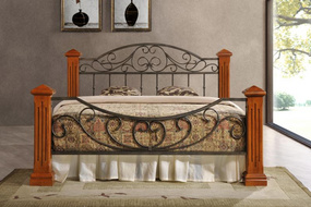 FORTINI Wrought iron double bed