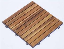 Solid Acacia Outdoor Deck Tiles - Camp 10