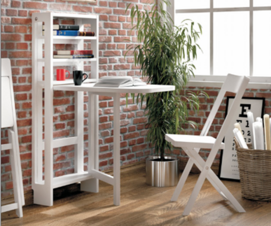 Flat Small Wall Table (1 table with 2 chairs)