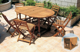 New York Butterfly Set(1 table with 6 chairs)