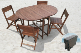 Oval Butterfly Set(1 table with 4 chairs)