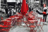 Bistro chair on Times Square