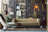 Modern 2 seater sofa square sofa