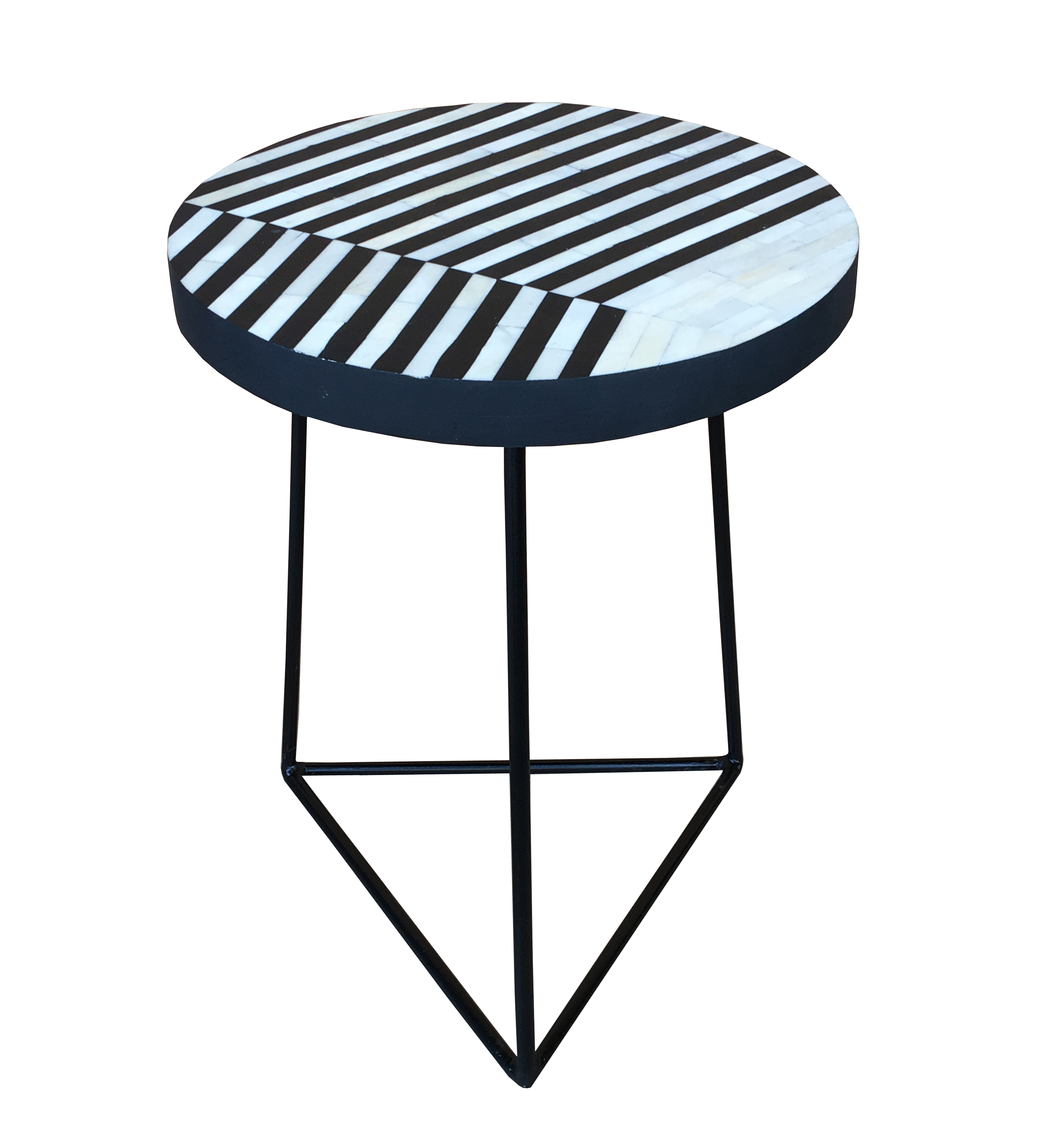 Bone Inlay Side Table