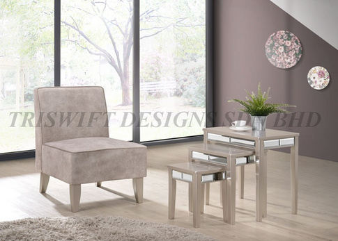 TS Claribel Armchair Lounge Chair Coffee Table