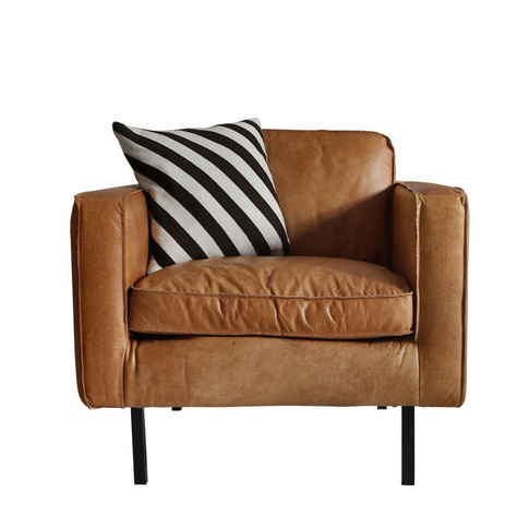 Nordic Octaaf sofa - 90cm - cognac leather