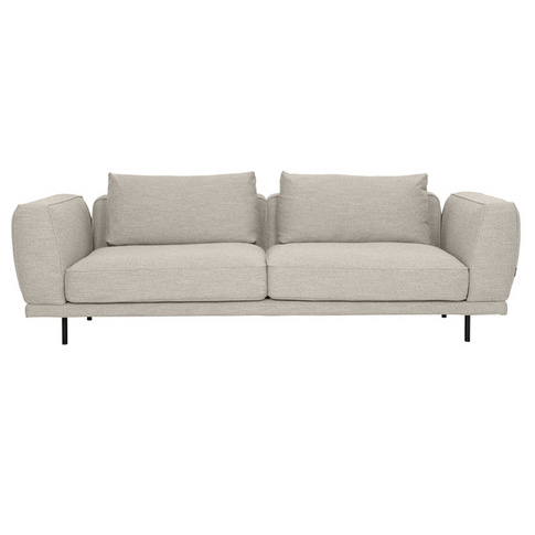 Grey Fabric Sofa 3 Seaters
