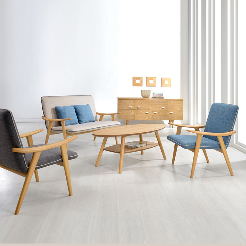 Nordic Style Living Set Sofa Coffee Table Sideboard