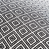 Nordic Bill pouf - black and white pattern