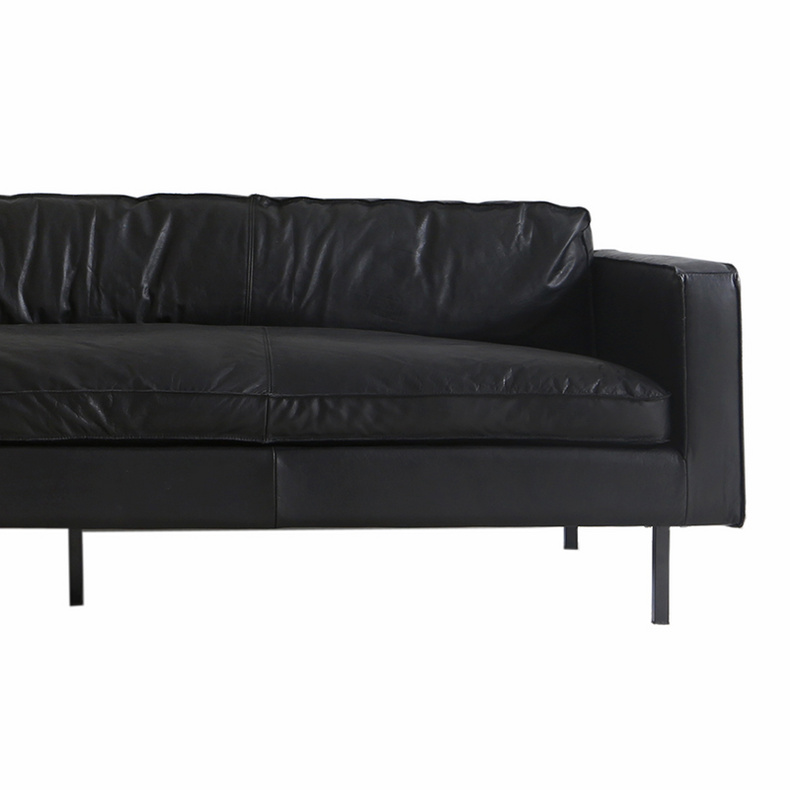 Nordic Octaaf sofa - 220cm - black leather