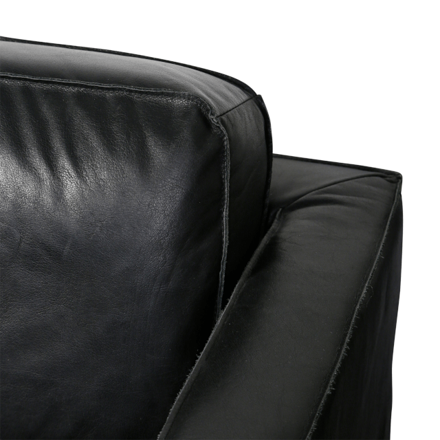 Nordic Octaaf sofa - 220cm - black leather