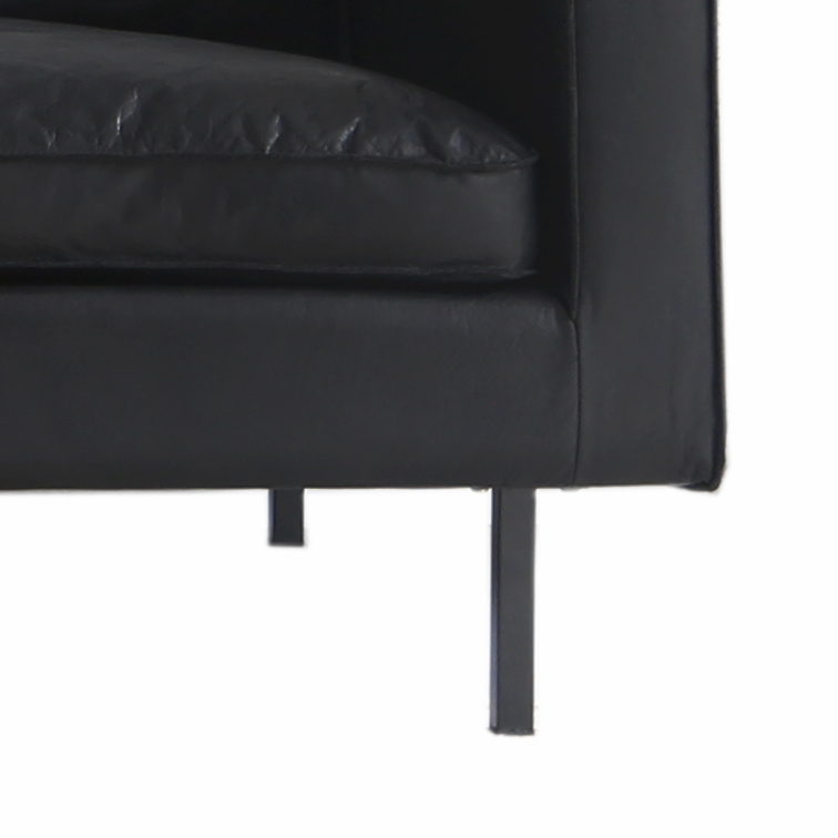 Nordic Octaaf sofa - 90cm - black leather