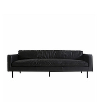 Nordic Octaaf sofa - 220cm - black leather