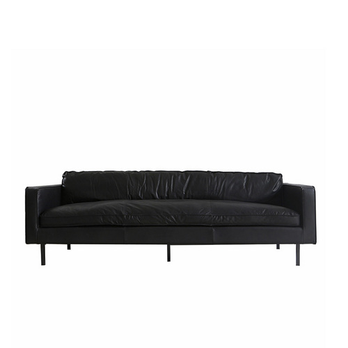 Nordic Octaaf sofa - 220cm - black leather