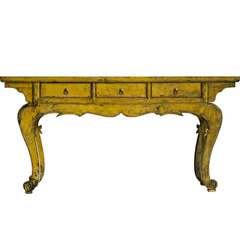 Ancient Age furniture Chinese shabby chic distressed paint console table