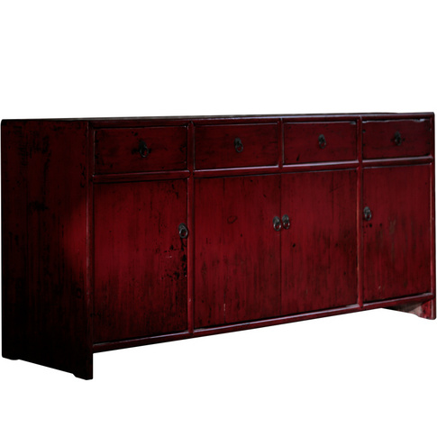 Ancient Age furniture Chinese distressed vintage paint multi-functional sideboard