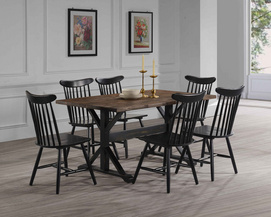 JS3075T & JS3075S Solid Wood Dining Table Chair