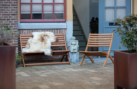 Outdoor Solid wood Folding Seating