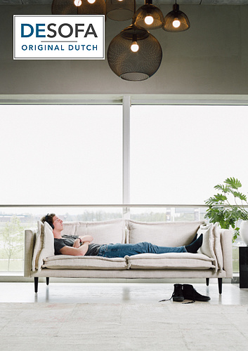 Desofa Modern Fabric Belgium 2 Seaters Sofa