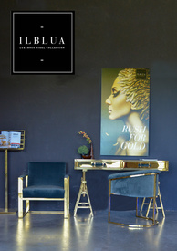 Ilblua  Luxury Metal Armchair Fabric