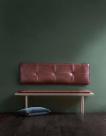 Pieces – leather cushions – Coffee leather with handles