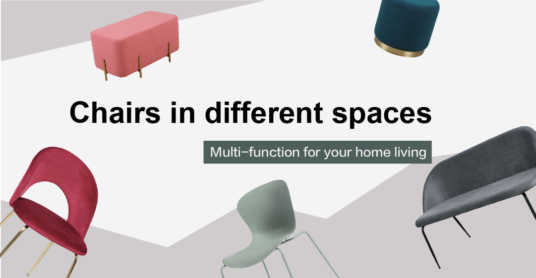 chairs in different spaces