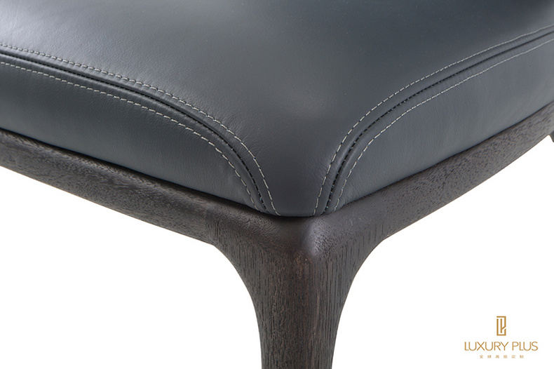 LP-GR-C1904 Cowhide Dining Chair Modern Design