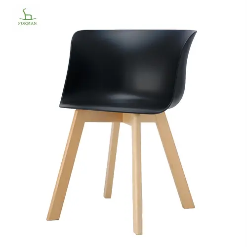 American Style Cheap Modern Wooden Legs Home Furniture Plastic Colorful Back Dining Room Chair Wooden Chair Design